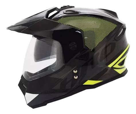 Casco Moto Hro Mx330 Certificado Multipropósito Doble Visor 260 000