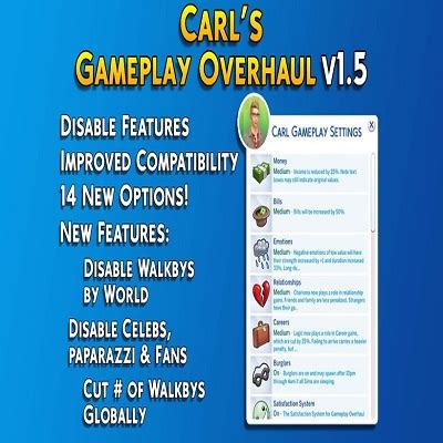 Carl S Sims Gameplay Overhaul Mod V Public Version Screenshots