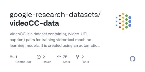 GitHub Google Research Datasets VideoCC Data VideoCC Is A Dataset