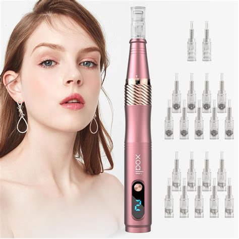 Xoali S01 Microneedling Pen 6 Speeds With 20Pcs Cartridges Replacement