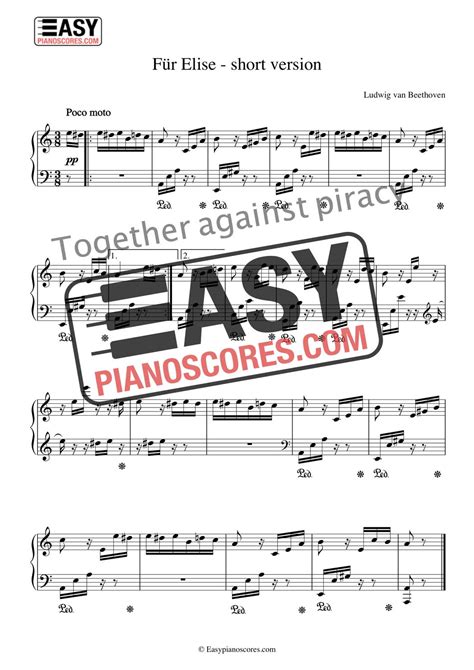 Beethoven Piano Sheet Music For Beginners