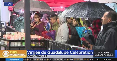 Visitors pay respects at Virgen de Guadalupe celebration - CBS Los Angeles