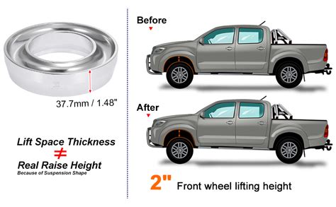 Amazon X Autohaux Inch Front Suspension Spring Strut Spacer