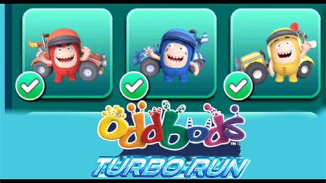 Running Oddbods Turbo Run Racing Fuse Vs Bubbles Vs Pogo Nubi