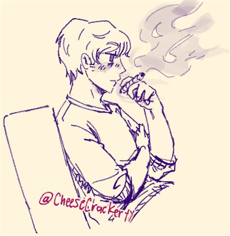 Cheese Comms Open On Twitter Grian Smoking Oui D Sketch