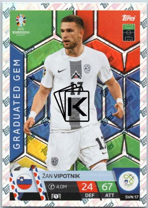 fotbalová karta Topps Match Attax EURO 2024 SVN17 Žan Vipotnik