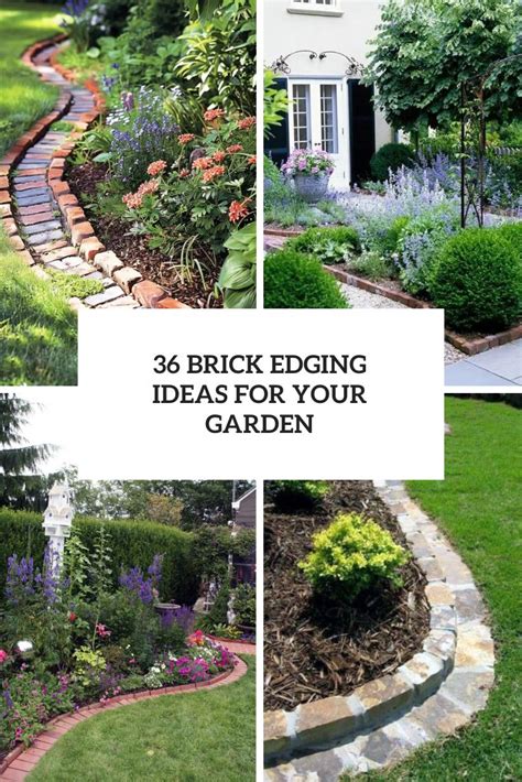 36 Brick Edging Ideas For Your Garden - Shelterness