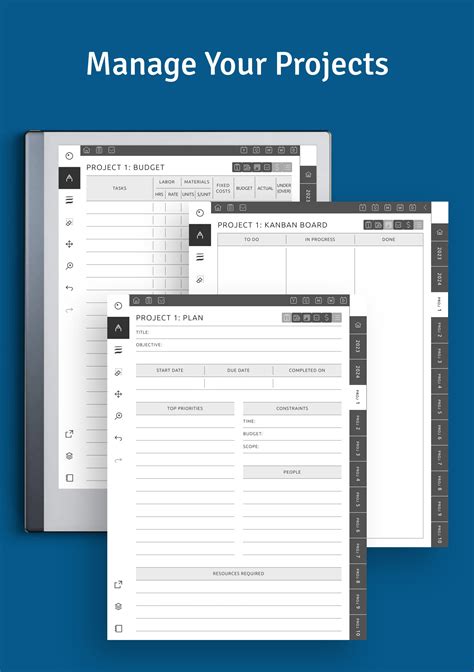 Download Remarkable Project Planner Hyperlinked Pdf