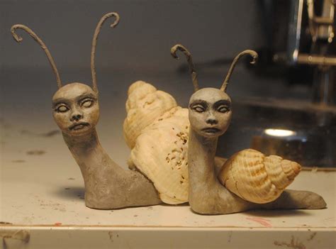 Anthropomorphic Snails Seashell Art Anthropomorphic Plant Art