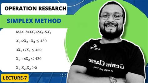 Simplex Method Maximization Problem Engineering Mathematics