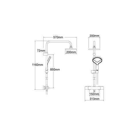 Methven Aurajet Aio Cool To Touch Bar Shower With Diverter