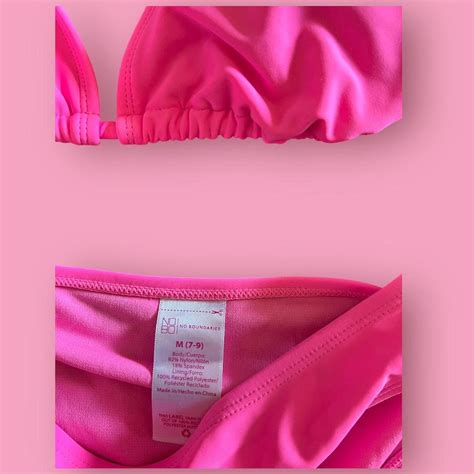 No Boundaries Pink Bikini Top Set Size M Depop