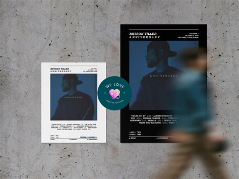 Bryson Tiller Anniversary Album Poster / Bryson Tiller Poster / Album Cover Poster / Music Print ...