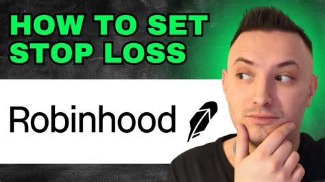 How To Set A Stop Loss On Robinhood Step By Step Guide Youtube