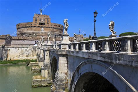 Sant Angelo Castle and Bridge in Rome, Italia. ⬇ Stock Photo, Image by ...