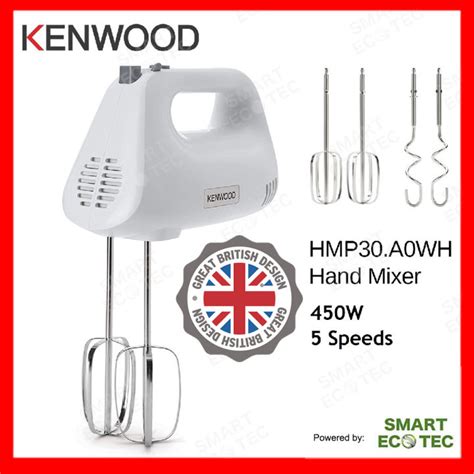 Kenwood Hand Mixer HMP30 A0 WH 450W White 100 Original NEW Set