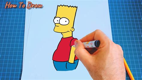 How To Draw Bart Simpson With Cheap Markers Simple Very Easy Youtube