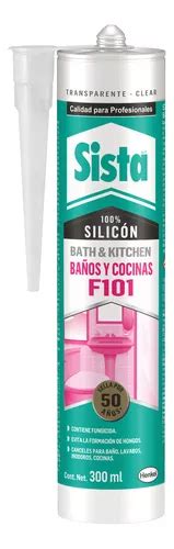 Silicón Baños Y Cocinas Blanco 300 Ml F101 Sista Envío gratis