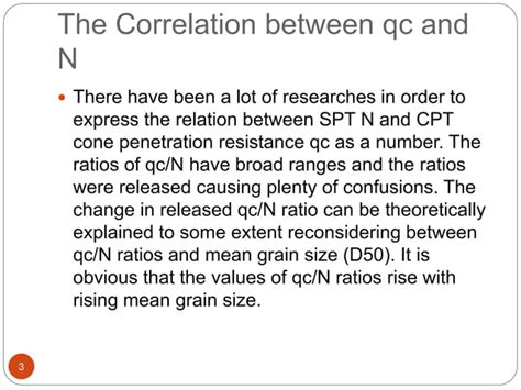 Spt Cpt Correlation Ppt