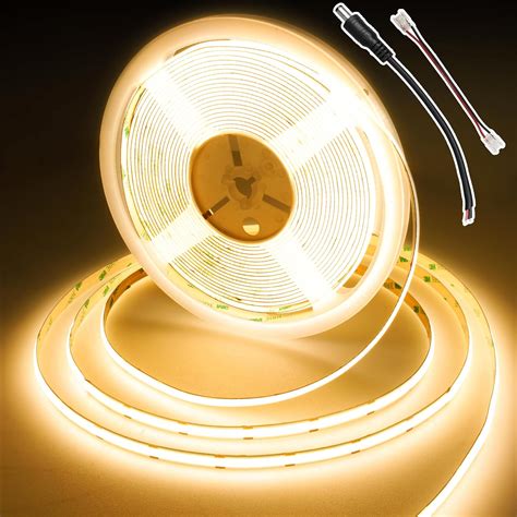 Berixdeep Cob Led Strip Lights M Uniform Dc V Led Strip Mm Wide