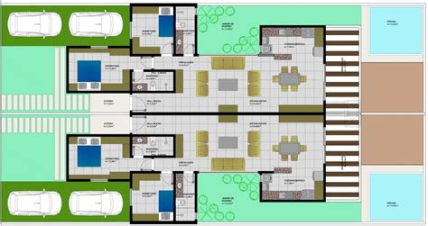 Casa Geminada O Que Projetos E Plantas Vantagens E Desvantagens