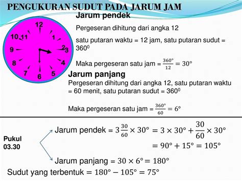 Contoh Soal Menghitung Sudut Jarum Jam Berbagai Contoh