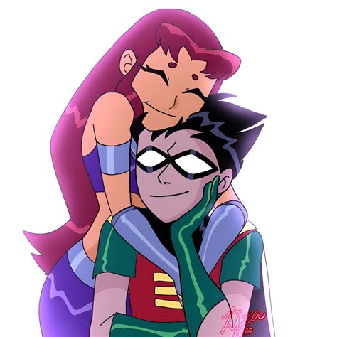 Fan Art Robin And Starfire By Liza Rdccomics