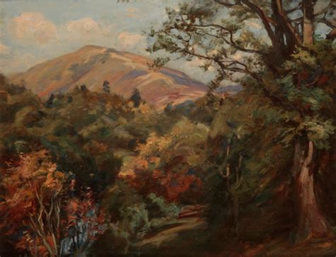 Robert Payton Reid Highland Landscape With Trees To The Foreground