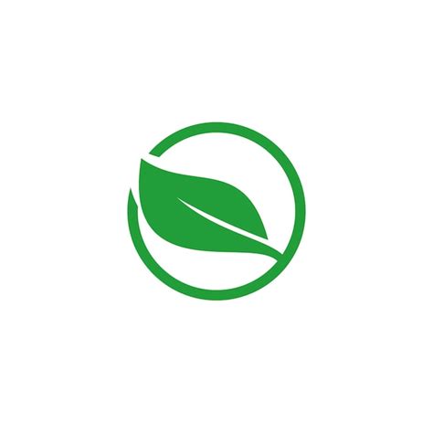 Logo Icône Feuille Verte écologie Nature Vecteur Premium