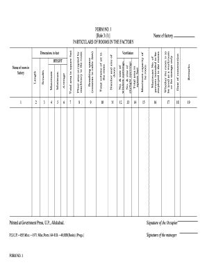 Fillable Online Form No Rule Name Of Factory Particulars Of Fax