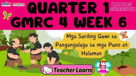 Gmrc 4 Quarter 1 Week 6 Matatag Curriculum Youtube