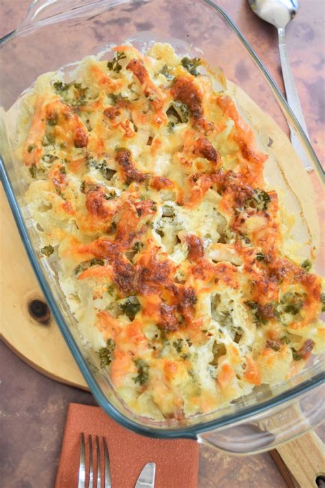 Gratin de chou fleur au saumon fumé Recette terre et mer