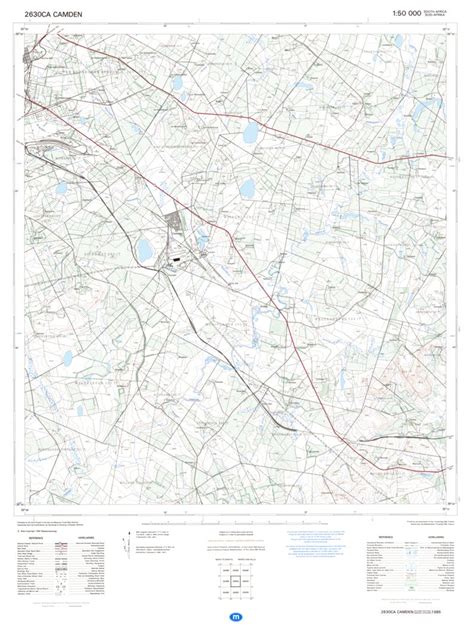 2630CA CAMDEN Map by Chief Directorate: National Geo-spatial ...