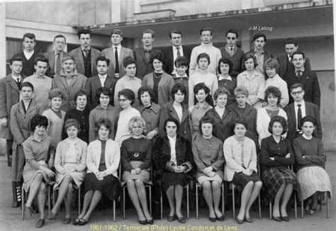 Photo De Classe Terminale Philo Lycée Condorcet De Lens De 1962