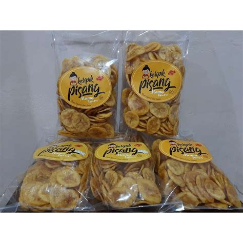 Jual Keripik Pisang 250 Gr Rasa Manis Gurih Shopee Indonesia