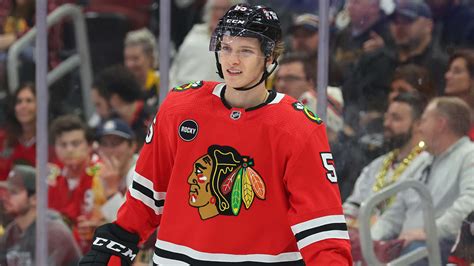 Korchinski flying under radar for Blackhawks as teammate of Bedard ...