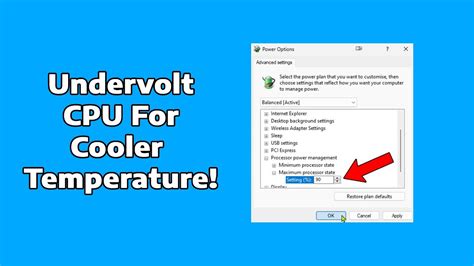 How To Underclock Your Cpu For Lower Temperature Youtube