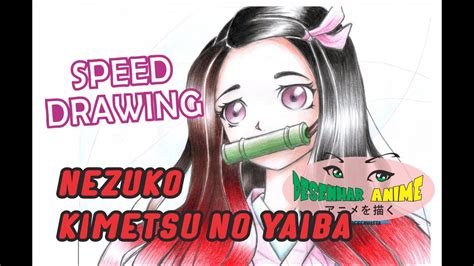 Speed Drawing Nezuko Kimetsu No Yaiba Desenhar Anime Youtube