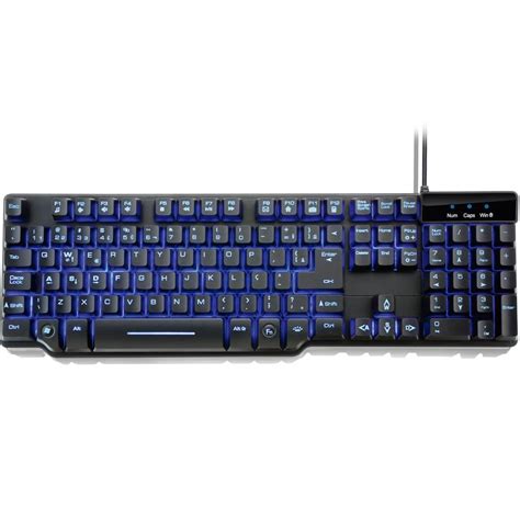 Teclado Semi Mecânico Gamer Warrior LED ABNT2 TC196 KaBuM