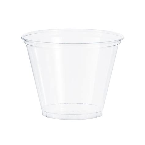 Vaso 9 Oz De Perfil Bajo Cristal Solo Cup Desechables Biodegradables