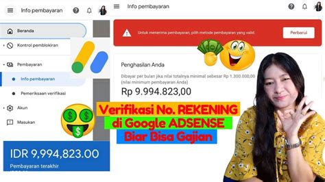 Tutorial Youtube Cara Menambahkan Metode Pembayaran Di Google Adsense