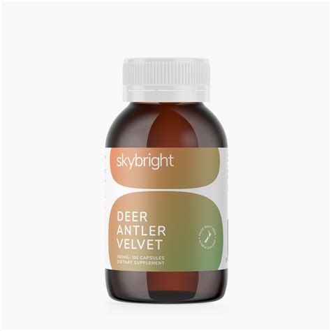 Deer Antler Velvet 500mg Capsules Skybright Health