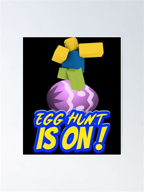 Roblox Dabbing Easter Noob Egg Hunt Is On Gaming Poster For Sale By