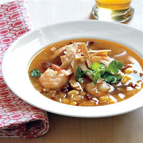 10 Minute Shrimp And Tortilla Soup