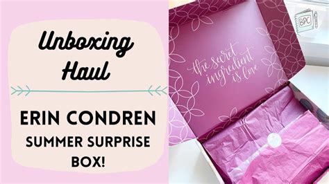 Erin Condren Unboxing Fall Surprise Box 2021 Ecsuprisebox Youtube