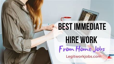 Top 6 Immediate Hire Work From Home Jobs For 2020 Youtube