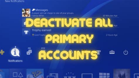 Ps5 How To Deactivate All Primary Accounts 2023 Youtube