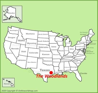 The Woodlands Map Texas U S Discover The Woodlands With Detailed Maps