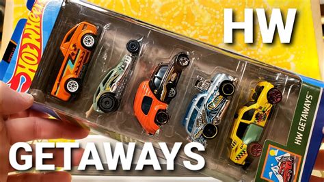 Hot Wheels Getaways 5 Pack Unboxing And Review 🔥🏖🐈🌊🔥 Youtube