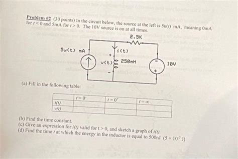 Solved Problem 2 30 Points In The Circuit Below The